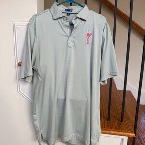 Stitch Golf Polo Green White Pink M/L